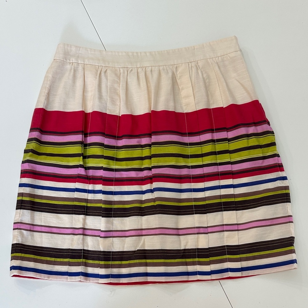 LOFT Colorful Striped Skirt